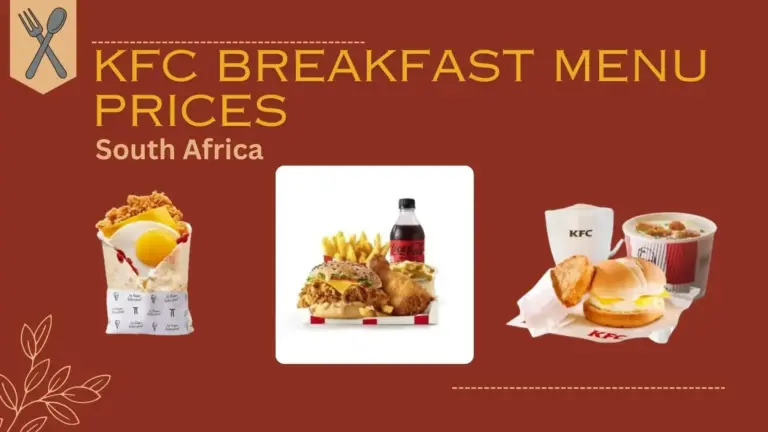 KFC Breakfast Menu Prices South Africa