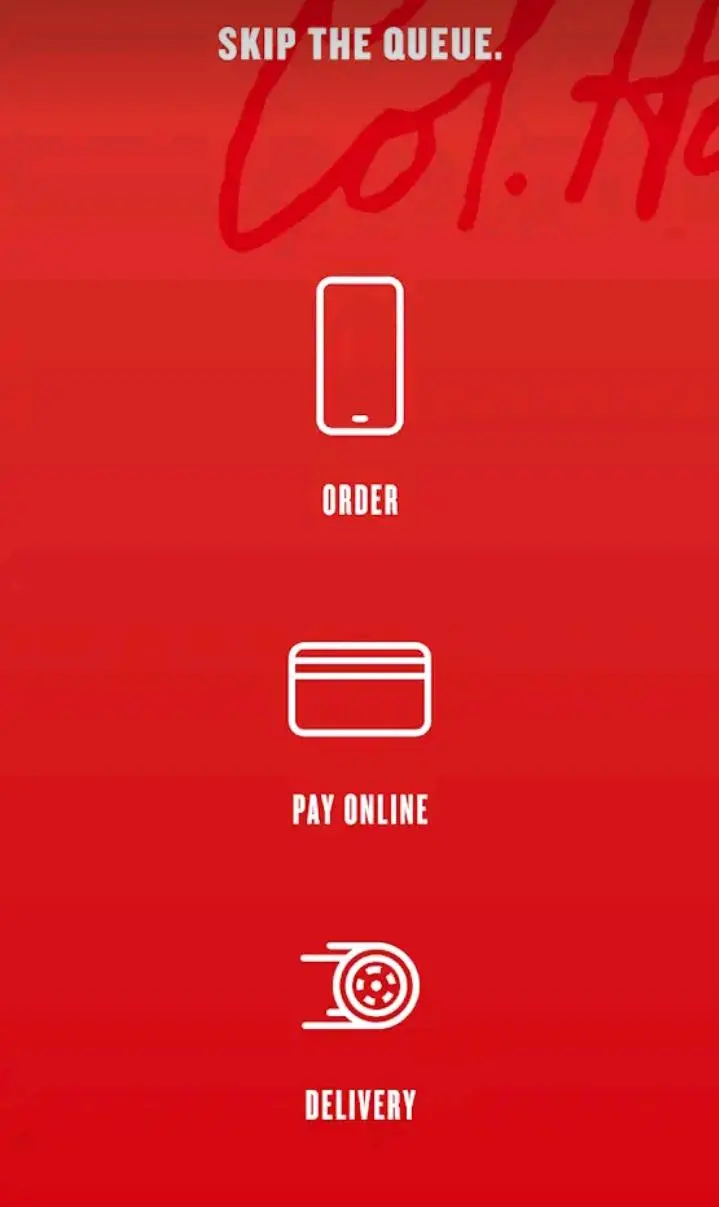 KFC app South Africa